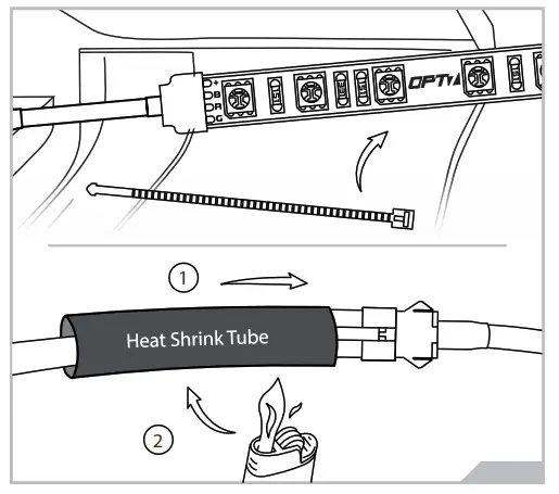 OPT7 B07P5KPV4D AURA PRO Motorcycle LED Light Kit - Secure