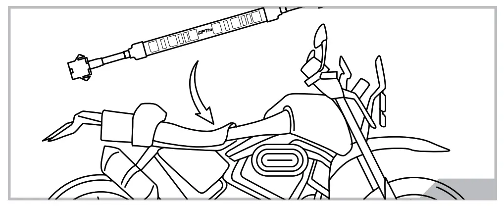 OPT7 B07P5KPV4D AURA PRO Motorcycle LED Light Kit - contents