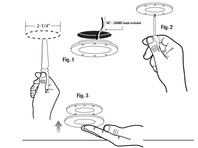 GM Lighting-24VDC-Surface-Recess-Mount-LED-Slim-Puck-FIG-2