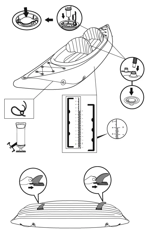 Bestway 65131E Inflatable Double Kayak 3