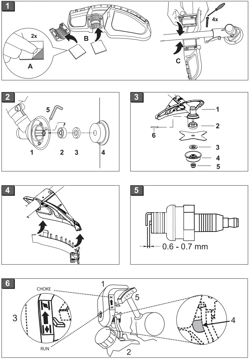 AL KO 116 Brush Cutter - Fig 1