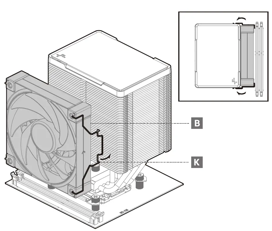 DEEPCOOL AK500 High-Performance CPU Cooler 5