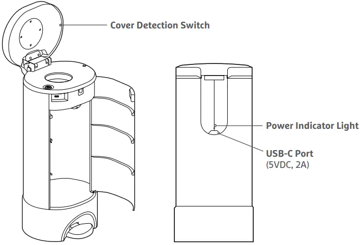 munchkin 38304 UV Diaper Pail-fig11