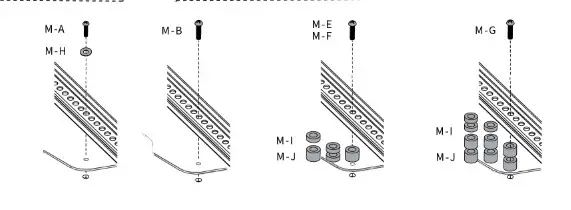 VIVO MOUNT - and Spacers (M-I, M-J) if needed.3