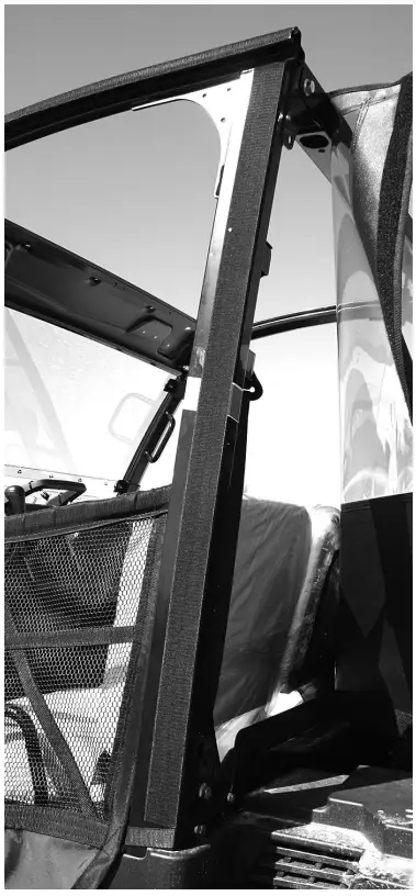 FALCON RIDGE JD-835-DRW01 John Deere XUV 835 Soft Door Rear Window Combo-FIG2