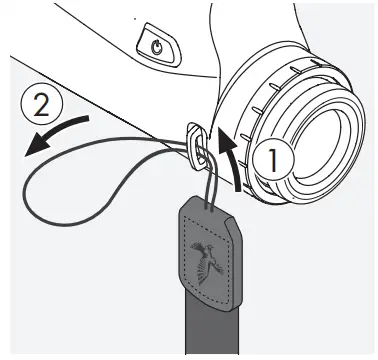 ATTACHING THE CARRYING STRAP