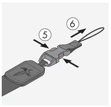 ATTACHING THE CARRYING STRAP