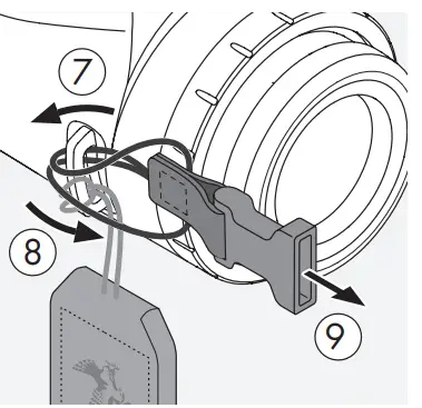 ATTACHING THE CARRYING STRAP