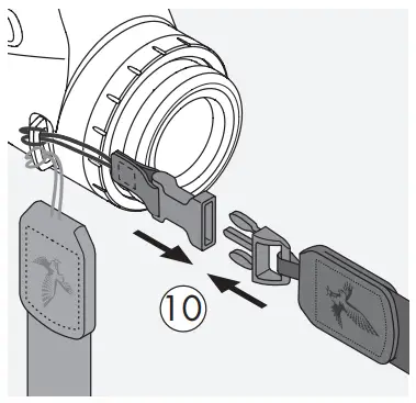 ATTACHING THE CARRYING STRAP