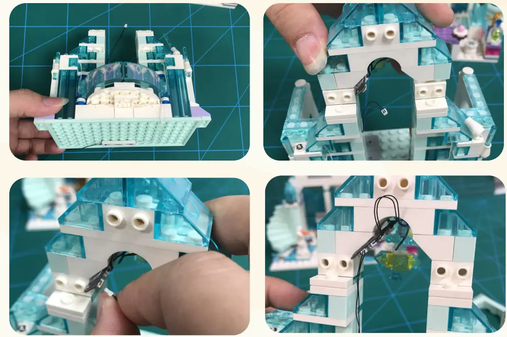 GAME OF BRICKS Light Kit for Elsa’s Magical Ice Palace 43172 - fig 10