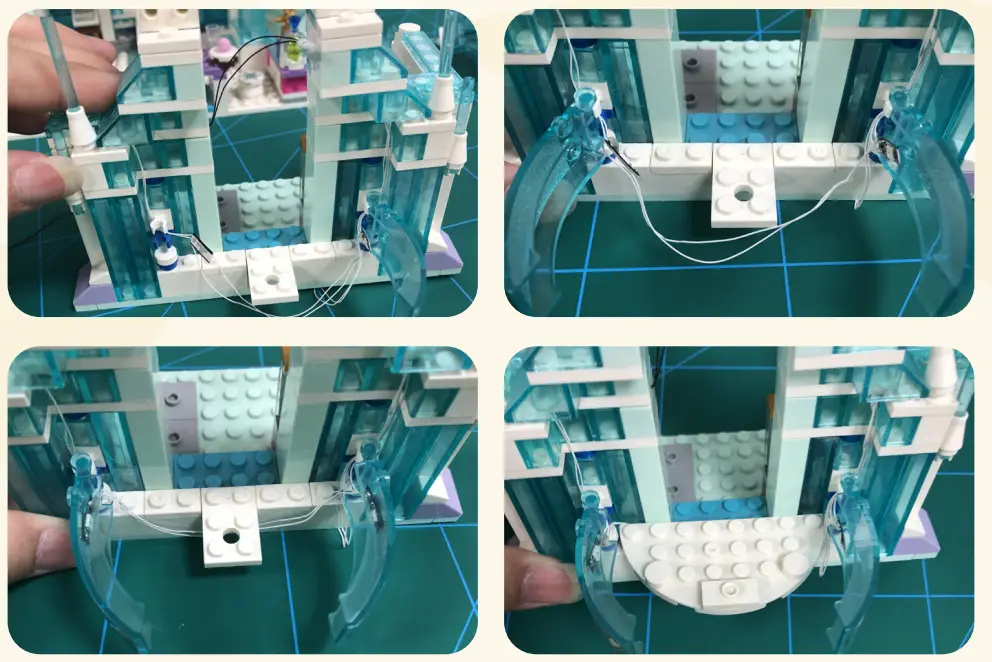 GAME OF BRICKS Light Kit for Elsa’s Magical Ice Palace 43172 - fig 11