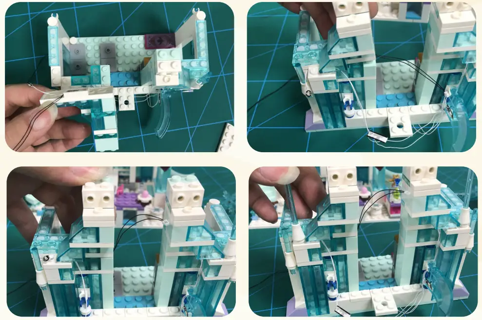 GAME OF BRICKS Light Kit for Elsa’s Magical Ice Palace 43172 - fig 12