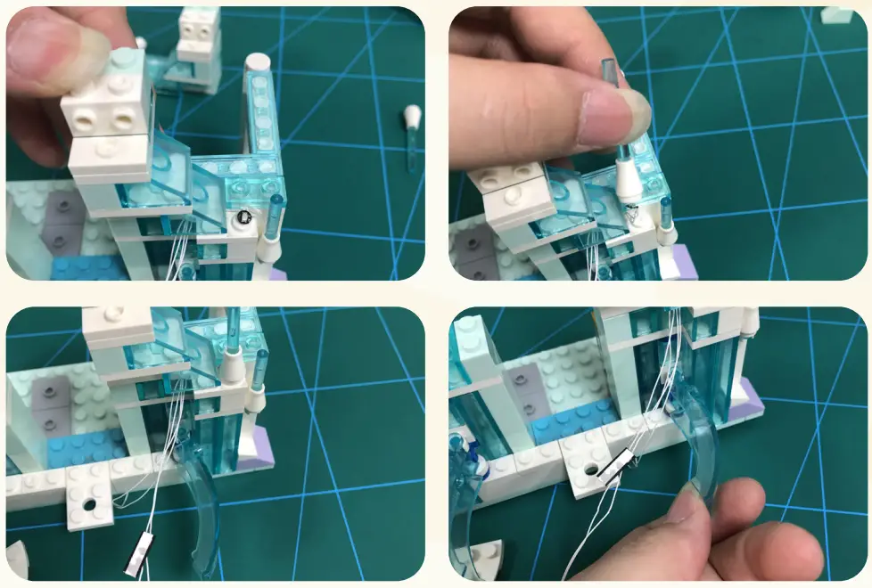 GAME OF BRICKS Light Kit for Elsa’s Magical Ice Palace 43172 - fig 14