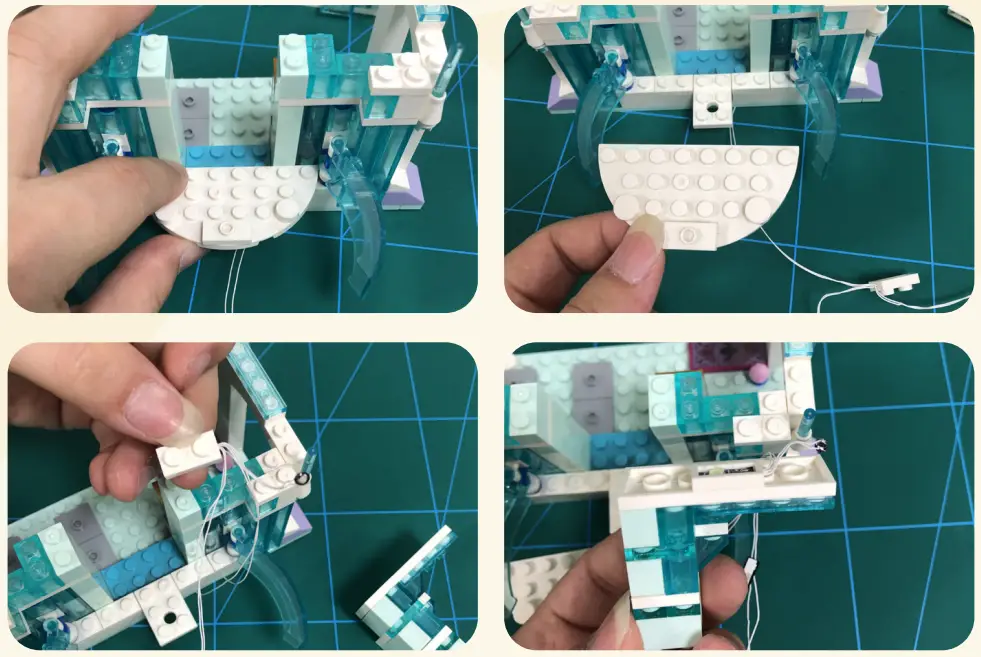 GAME OF BRICKS Light Kit for Elsa’s Magical Ice Palace 43172 - fig 15