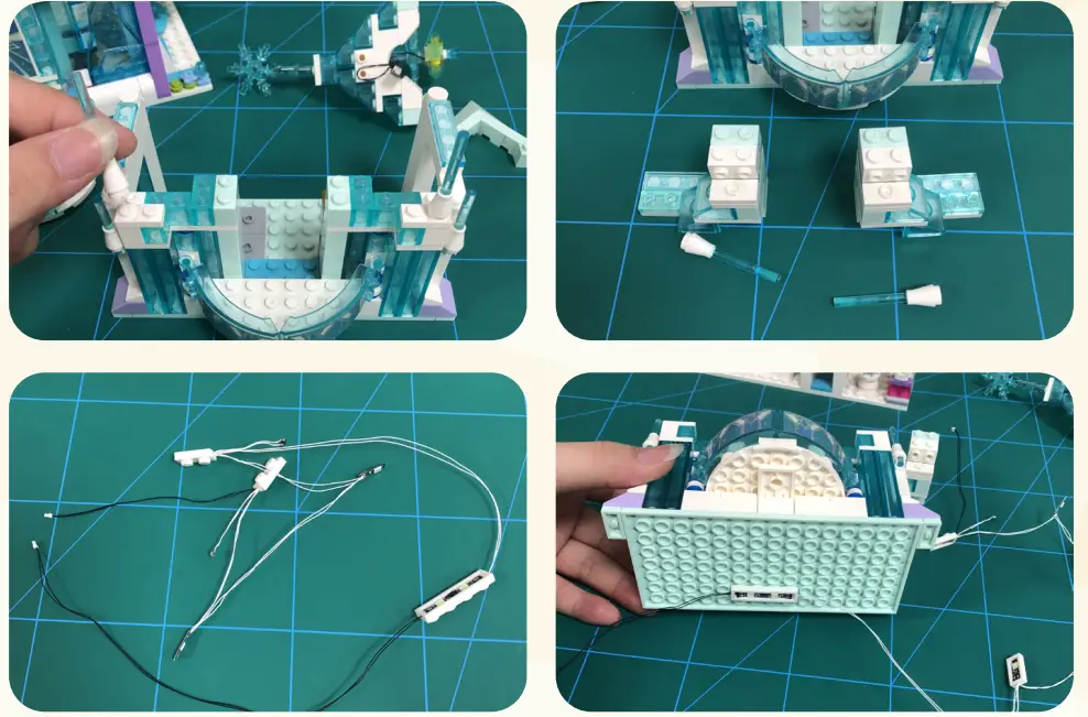 GAME OF BRICKS Light Kit for Elsa’s Magical Ice Palace 43172 - fig 16