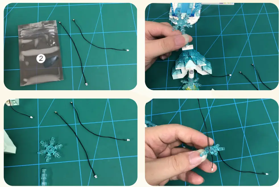 GAME OF BRICKS Light Kit for Elsa’s Magical Ice Palace 43172 - fig 22