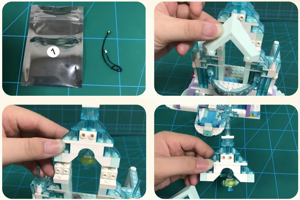 GAME OF BRICKS Light Kit for Elsa’s Magical Ice Palace 43172 - fig 24