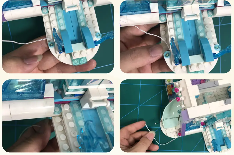 GAME OF BRICKS Light Kit for Elsa’s Magical Ice Palace 43172 - fig 6