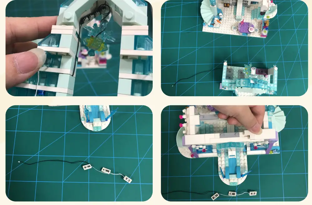 GAME OF BRICKS Light Kit for Elsa’s Magical Ice Palace 43172 - fig 9