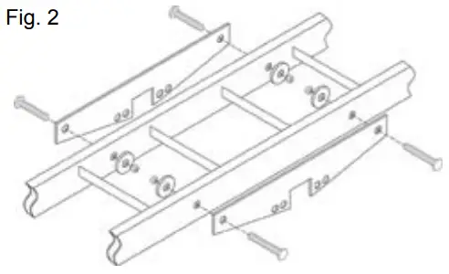 BLACK WIDOW AMC 600 2 Aluminum Double Motorcycle Carrier - Fig. 2