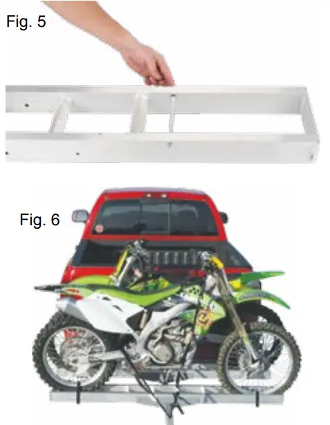 BLACK WIDOW AMC 600 2 Aluminum Double Motorcycle Carrier - Fig. 5