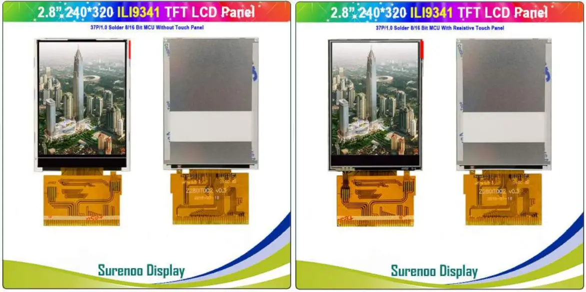 Surenoo STP0280C1 240320 Series TFT LCD Panel