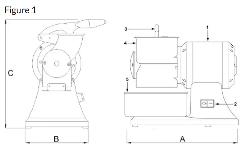 estelle 348CG1 Series Electric Cheese Grater - Fig