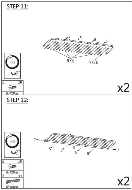 GOJANE-LP000196LWYAAK-Twin-Over-Full-Metal-Futon-Bunk-Bed-Frame-with-Guardrails-and-Ladder-FIG9