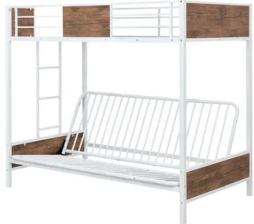 GOJANE-LP000196LWYAAK-Twin-Over-Full-Metal-Futon-Bunk-Bed-Frame-with-Guardrails-and-Ladder-PRODUCT