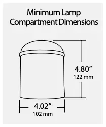Minimum Lamp Compartment Dimensions