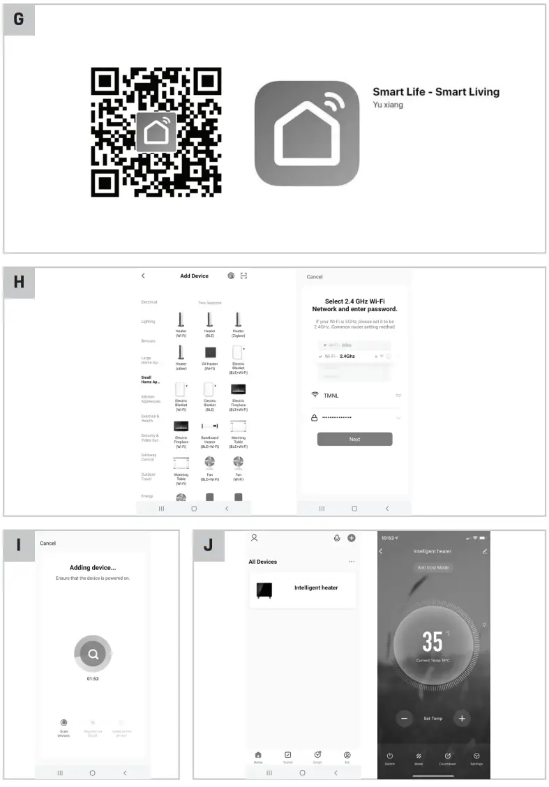 VONROC EH516AC Electric Ptc Tower Fan Heater fig 4