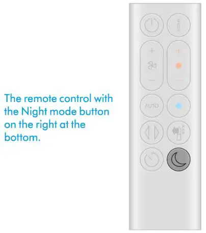 dyson HP07 Purifier Hot+Cool - Night mode