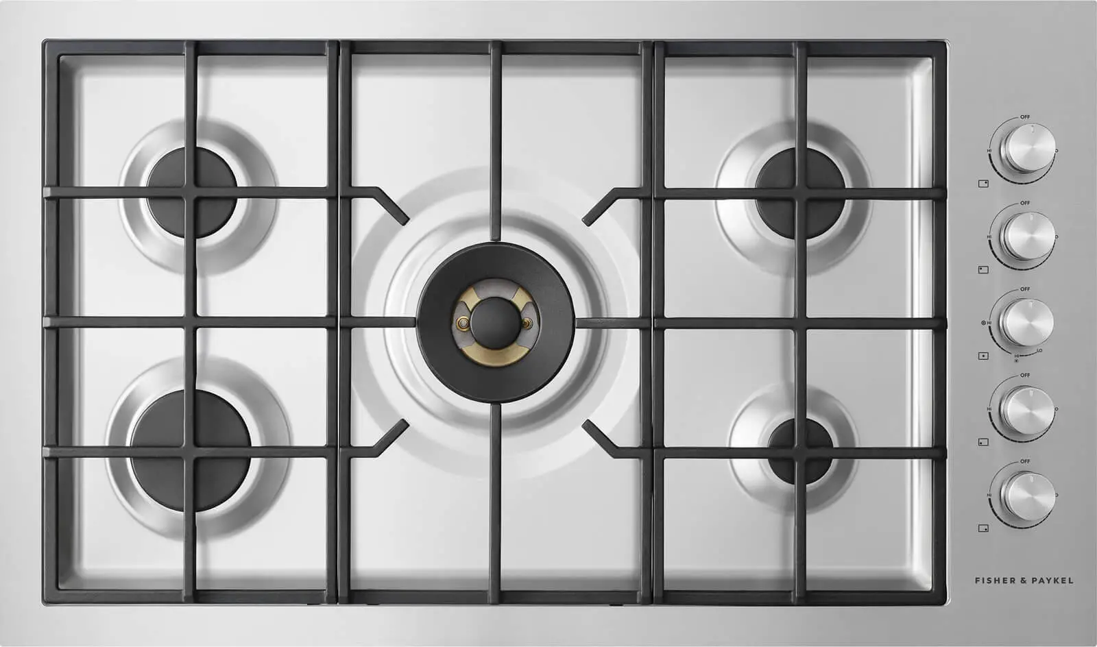 FISHER PAYKEL CG365DLPRX2N 36 Inch LPG Gas on Steel Cooktop