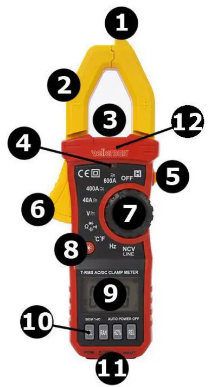 velleman DCM140 Digital Clamp Meter - overview