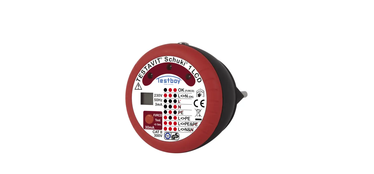 Testboy Testavit Schuki 1 Lcd Mains Outlet Tester Instruction Manual