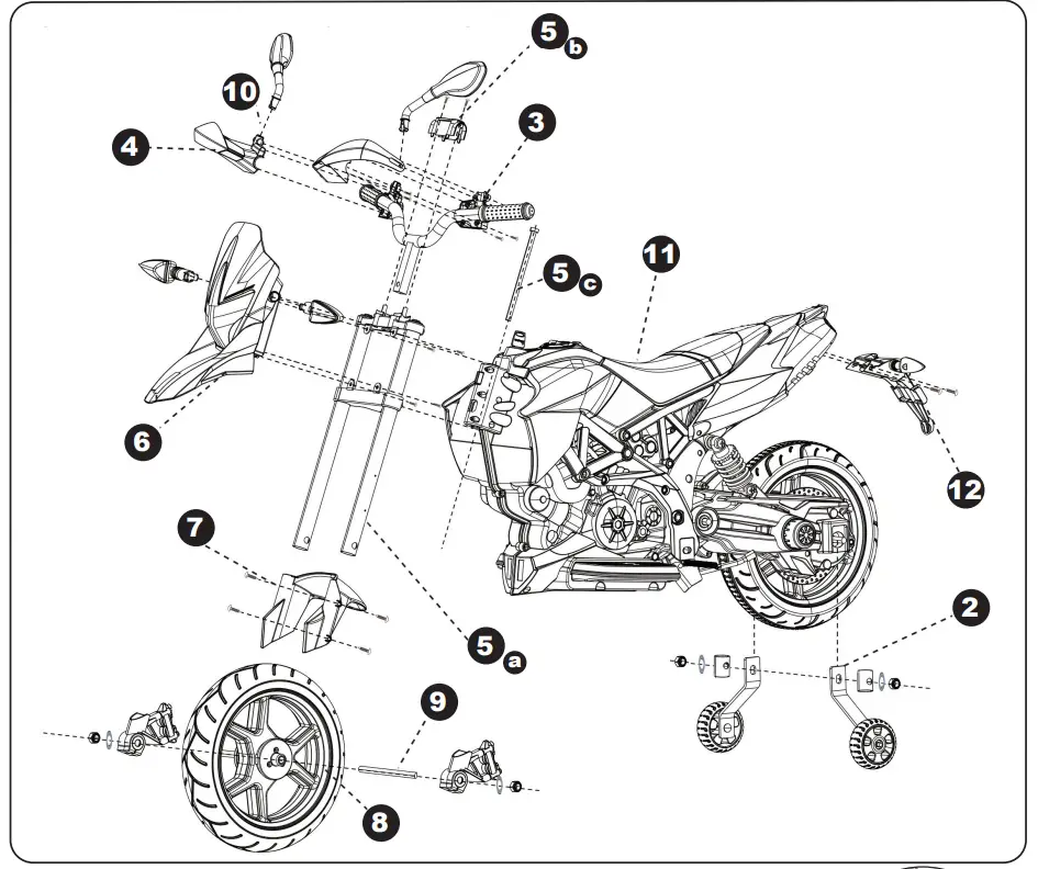 JAMARA-460330-Ride-on-Aprilia-Dorsoduro-Motorbike-4