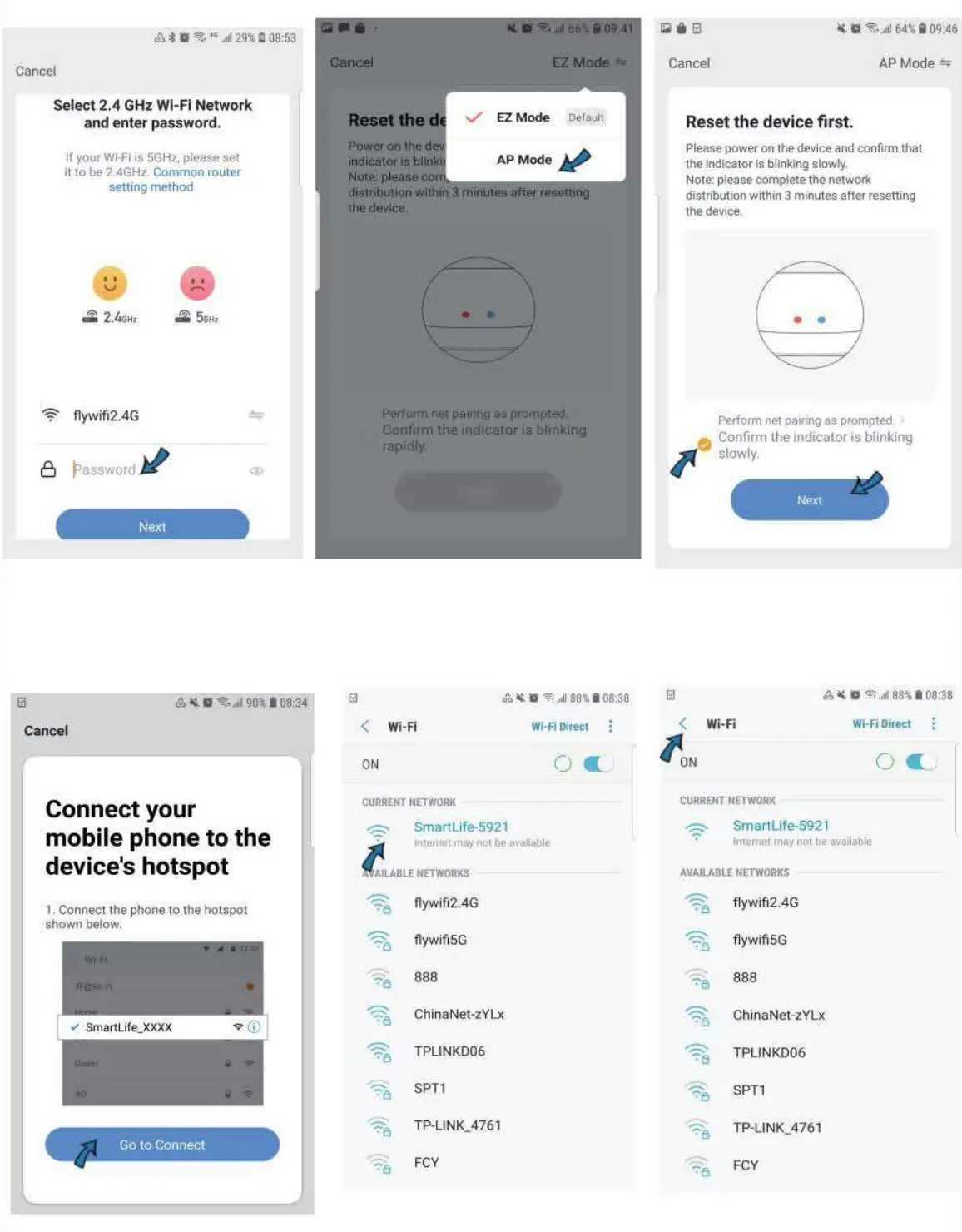 tuya TH06 Smart WiFi Air Temperature and Humidity Digital Sensor - ) If your Wi-Fi router open both 2.4GHz and 5GH