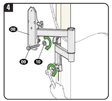 SANUS-LMF219B1-FullMotion-Wall-Tv Mount-Fits-TVs-19