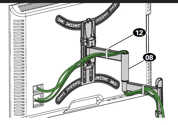 SANUS-LMF219B1-FullMotion-Wall-Tv Mount-Fits-TVs-24