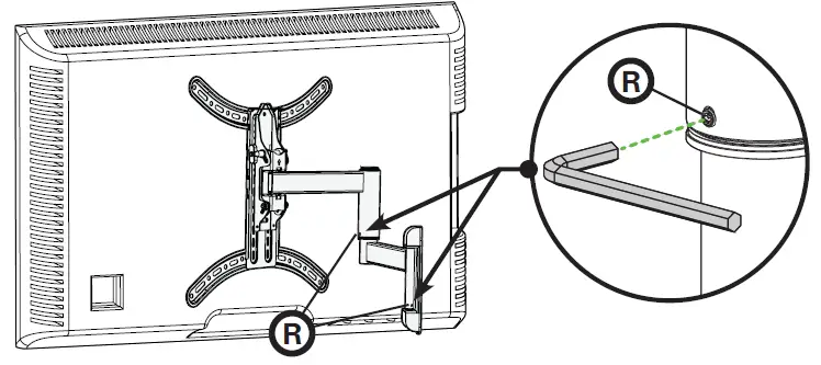 SANUS-LMF219B1-FullMotion-Wall-Tv Mount-Fits-TVs-27