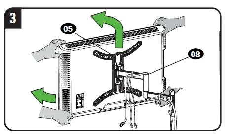 SANUS-LMF219B1-FullMotion-Wall-Tv Mount-Fits-TVs-30