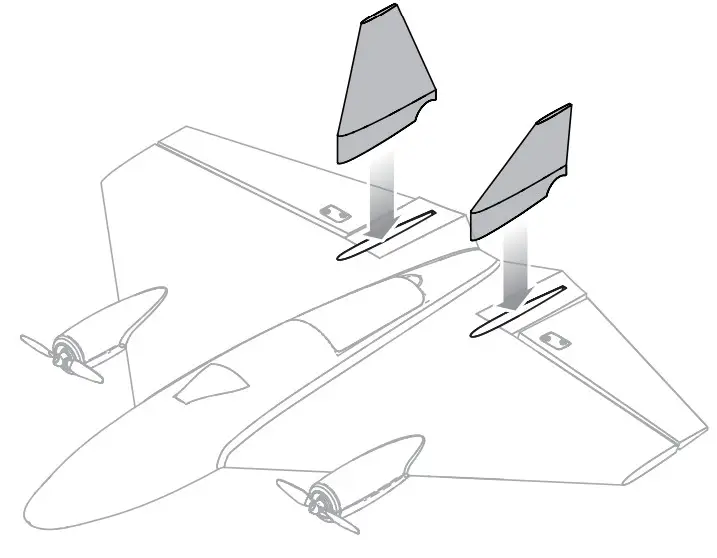 HORIZON E-file Ultrix 600mm - Vertical Stabilizers