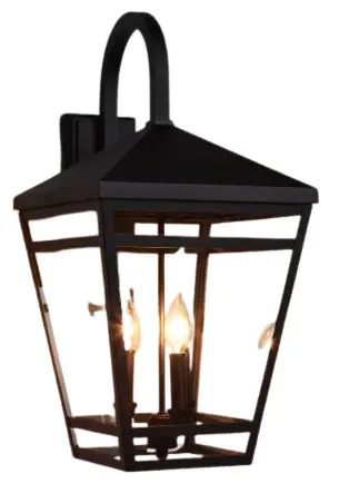 PARK HARBOR 440667 Edgehill 3 Light Outdoor Entrance Wall Sconce Light