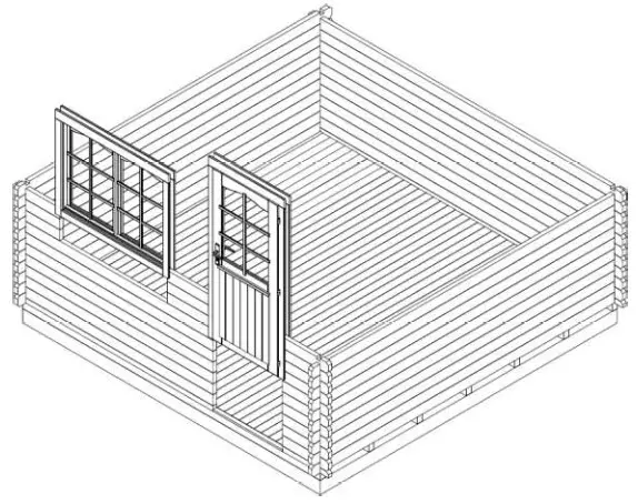 MODULARO Log Cabin - Walls 4