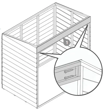 Forest Garden DIP Treated Overlap Pent 3X5 Double Door Storage - fig12