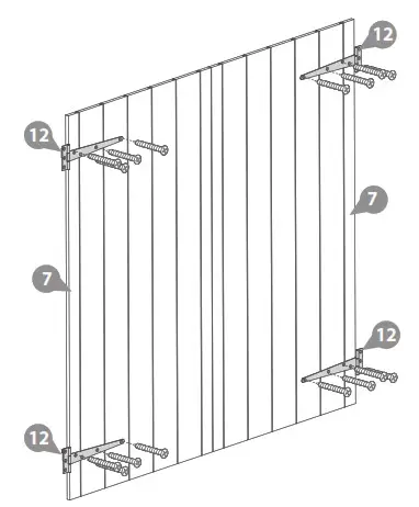 Forest Garden DIP Treated Overlap Pent 3X5 Double Door Storage - fig17
