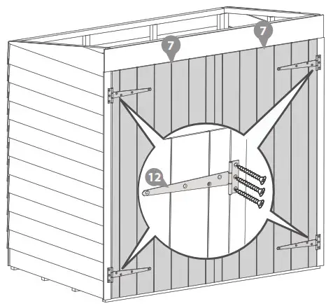 Forest Garden DIP Treated Overlap Pent 3X5 Double Door Storage - fig20