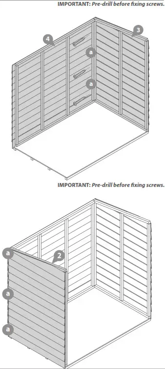 Forest Garden DIP Treated Overlap Pent 3X5 Double Door Storage - figasd9