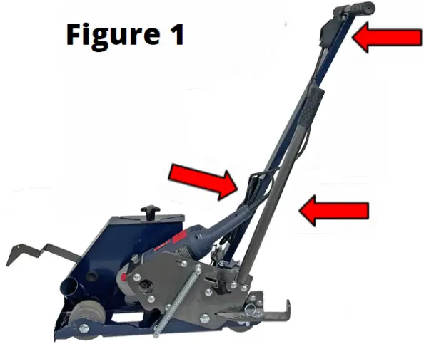 DiamaPro SYSTEMS DP CSX 10 Walk-Behind Saw - Red Arrows