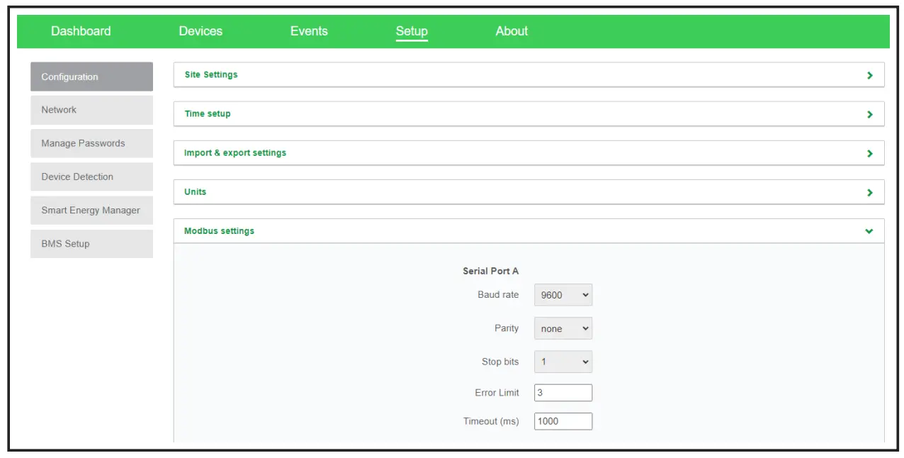 Connecting and Configuring Modbus Devices